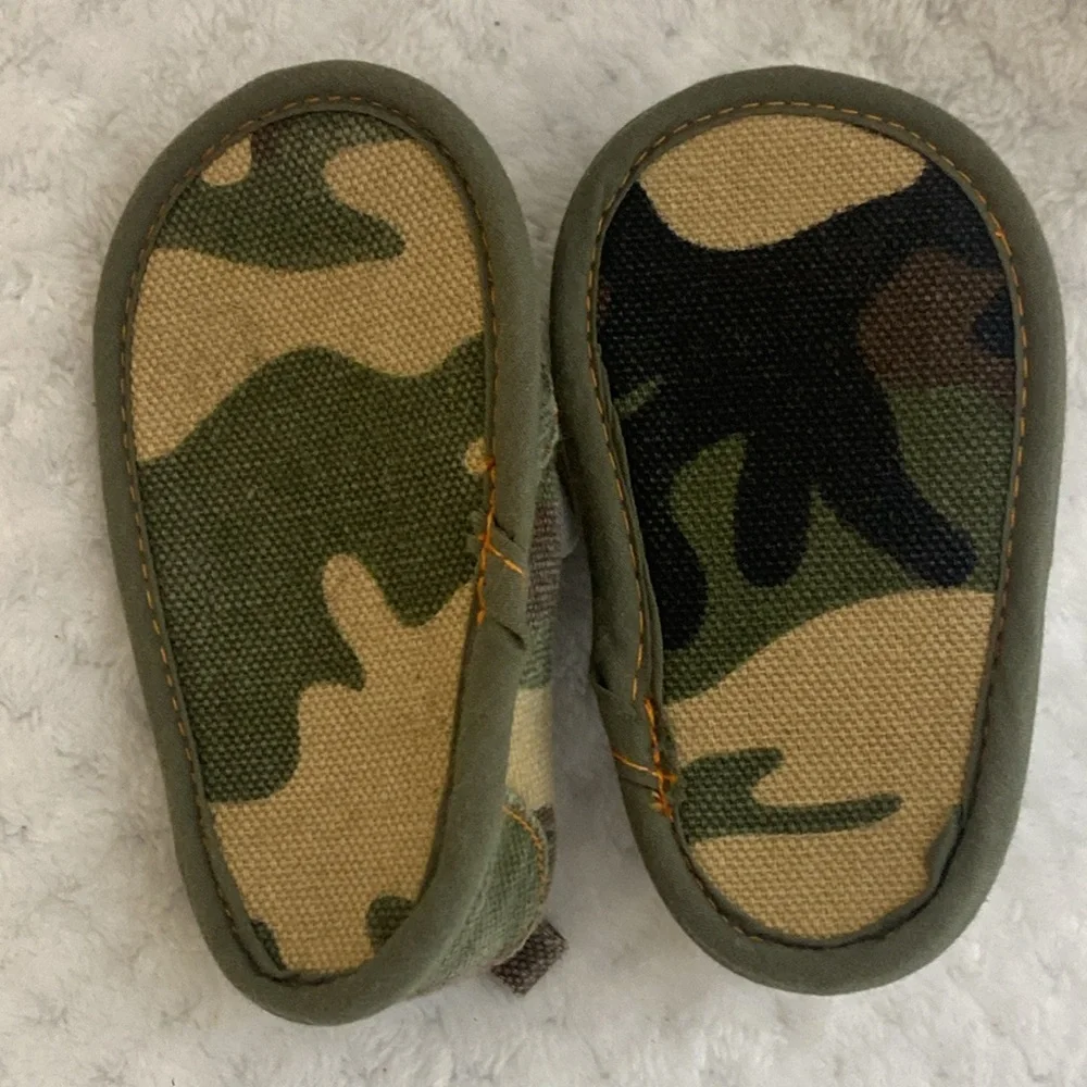 Little me camouflage baby shoes